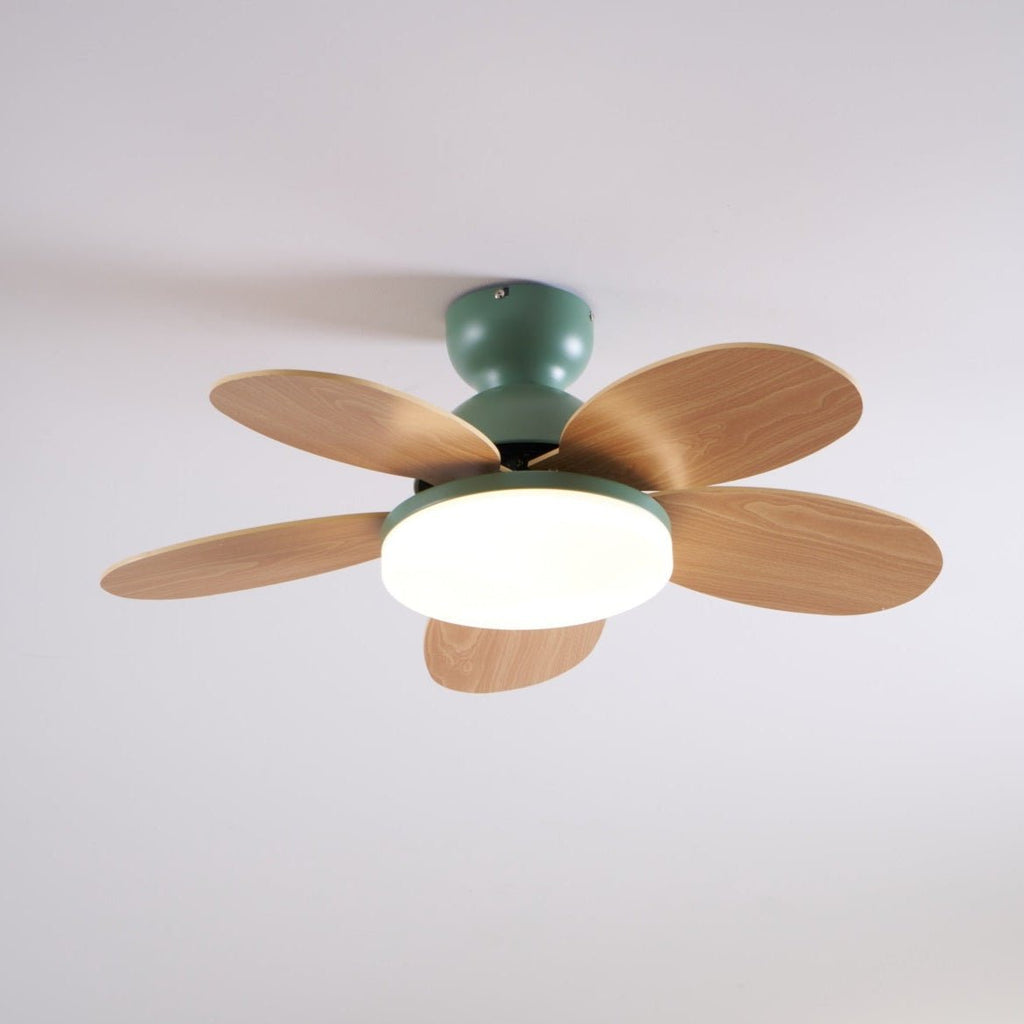 Petal Blade Ceiling Fan With Light Ceiling Light