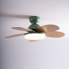 Petal Blade Ceiling Fan With Light Ceiling Light