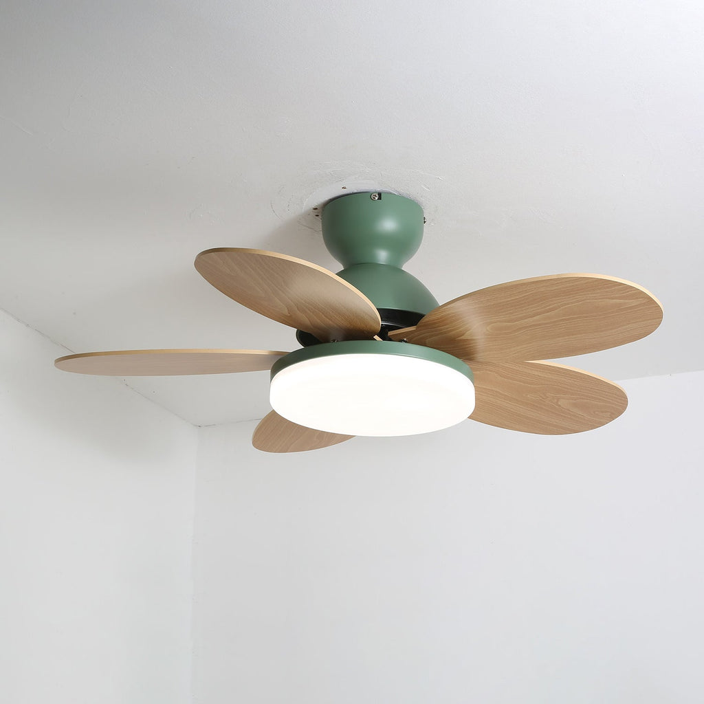 Petal Blade Ceiling Fan With Light Ceiling Light