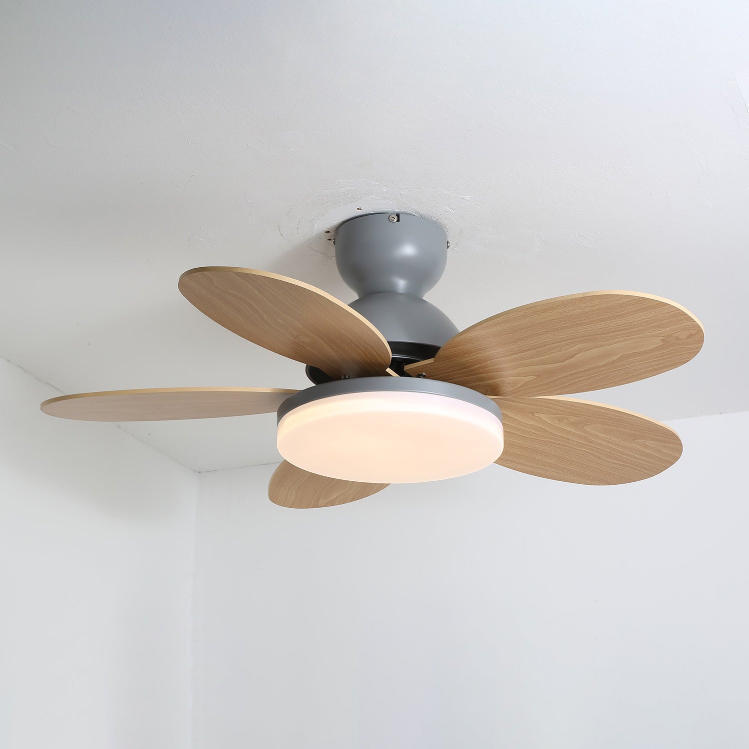 Petal Blade Ceiling Fan With Light Ceiling Light