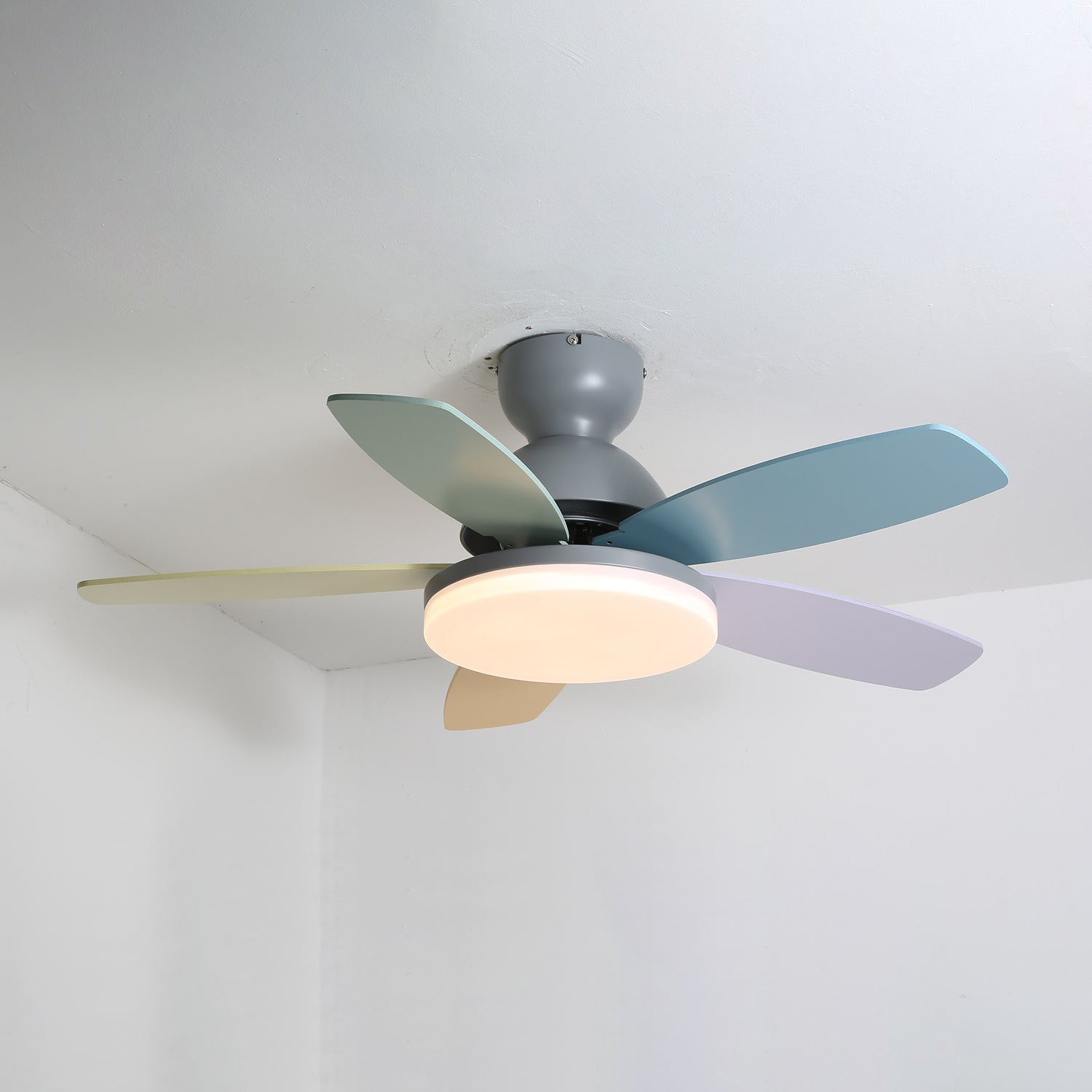 Petal Blade Ceiling Fan With Light Ceiling Light