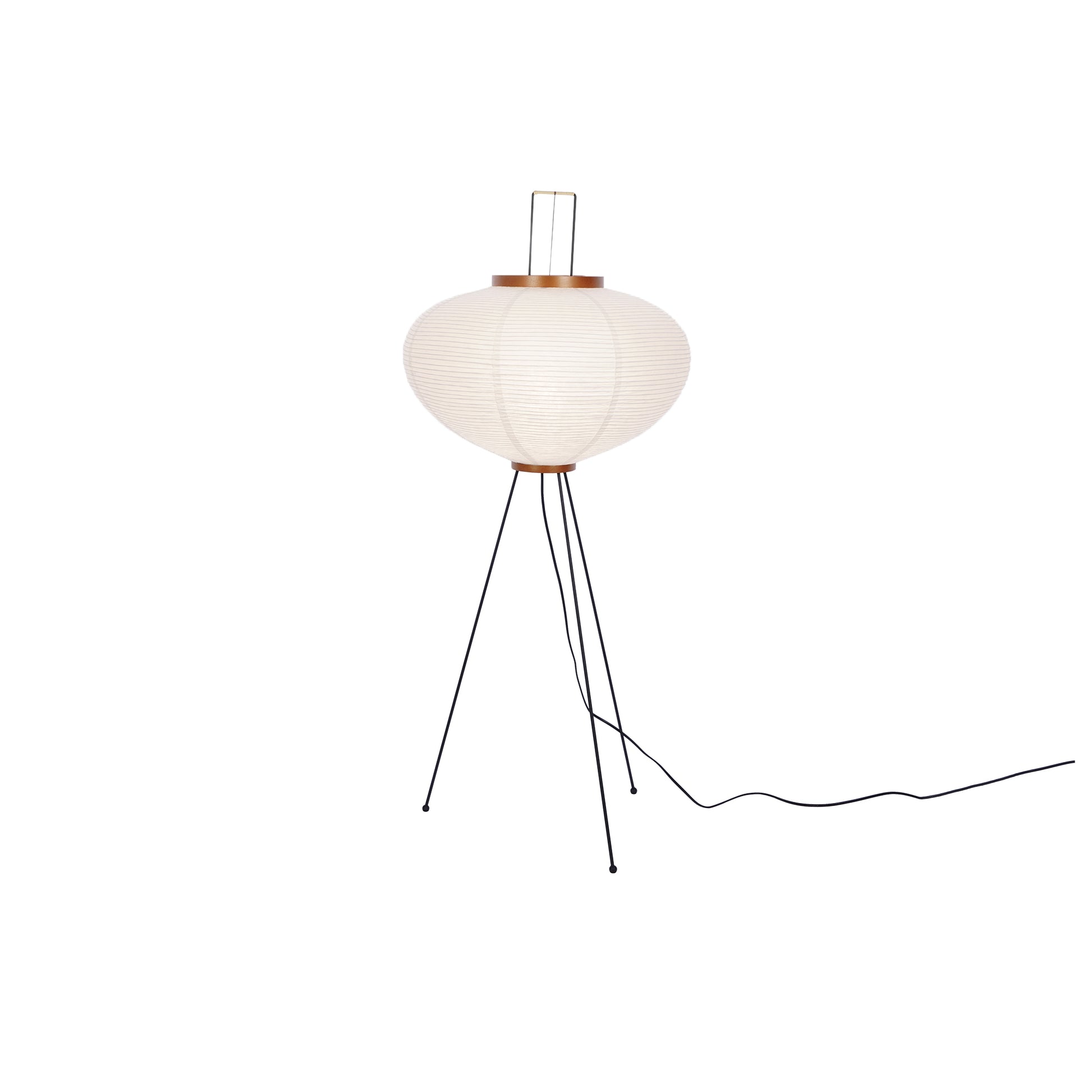 Rice Paper Floor Lamp With Tripod Stand