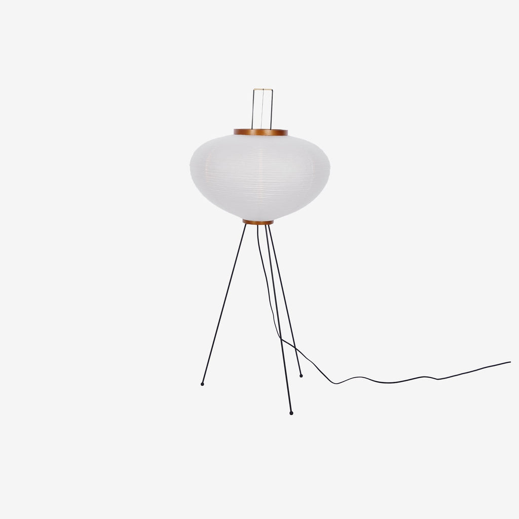 Rice Paper Floor Lamp With Tripod Stand