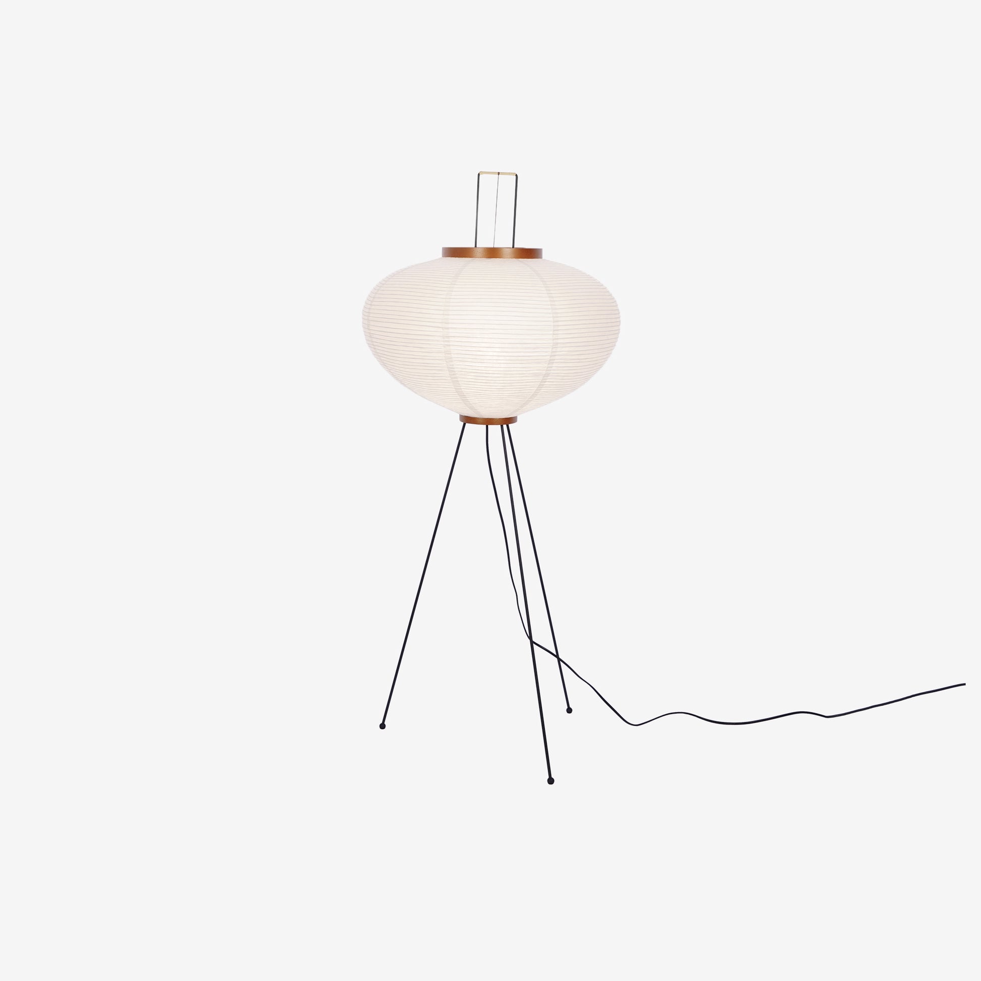 Rice Paper Floor Lamp With Tripod Stand