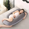 U Shaped Pregnancy Pillow Full Body Maternity Pillow with Removable Washable Cover Side Sleeping Support Cushion for Pregnancy | Nursing and Lounging