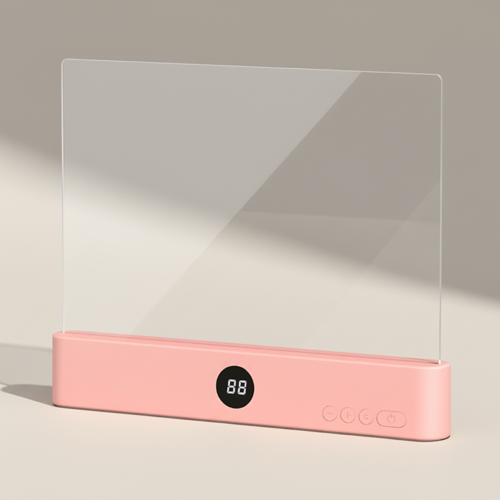 LED Book Light Ultra Thin Rechargeable Reading Lamp Flat Panel Page Light with Adjustable Colour Temperature Dimming and Timer for Reading in Bed