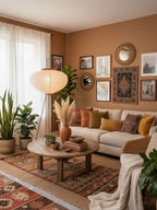 Rice Paper Floor Lamp With Tripod Stand
