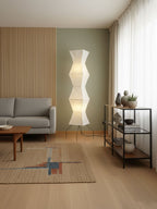 Rice Paper Floor Lamp With Tripod Stand