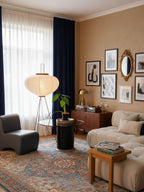 Rice Paper Floor Lamp With Tripod Stand