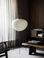 Rice Paper Floor Lamp With Tripod Stand