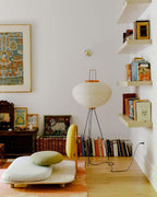 Rice Paper Floor Lamp With Tripod Stand