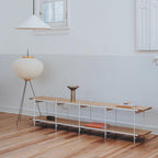 Rice Paper Floor Lamp With Tripod Stand