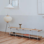 Rice Paper Floor Lamp With Tripod Stand