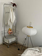 Rice Paper Floor Lamp With Tripod Stand