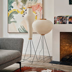 Rice Paper Floor Lamp With Tripod Stand
