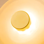 Nordic Curved Glass Wall Light LED Light With Sculpted Glass Shade