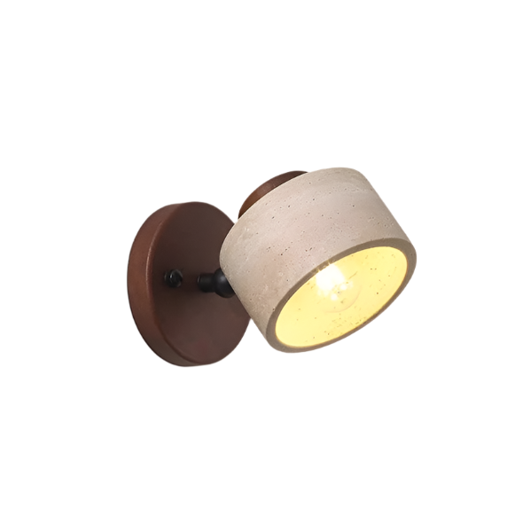 Travertine Stone LED Wall Light Sconce Hardwired with E27 Bulb for Reading