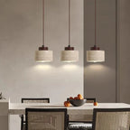 Nordic Travertine Pendant Light With Natural Stone Shade