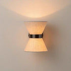 Modern Wrought Iron Wall Light With Fabric Shade — Ashbury Home & Living