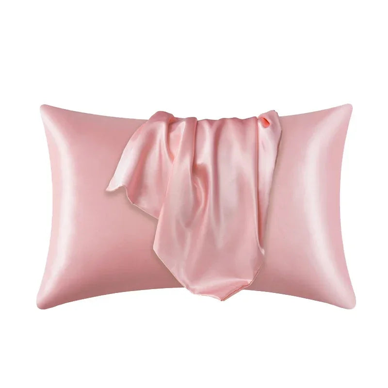 Mulberry Silk Pillowcase Smooth Soft Natural Silk Pillow Cover with Envelope Closure Breathable Bedding for Bedroom | Guest Room