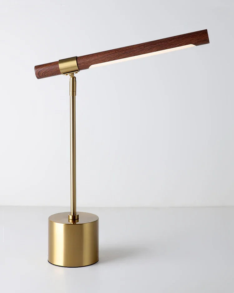 Modern Wood Table Lamp With Warm LED Glow for Home Office — Ashbury Home & Living