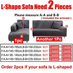 Velvet Stretch Sofa Cover Elastic Non-Slip Plush Couch Slipcover Soft Machine Washable Furniture Protector for Living Room