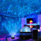 Aurora Projector Night Light Northern Lights Mood Lamp with Music Sync and Remote Control USB Rechargeable for Bedroom | Gaming Room and Parties