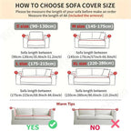 Non-Slip Stretch Sofa Cover Jacquard Elastic Couch Slipcover Soft Machine Washable Furniture Protector Against Pet Hair and Stains