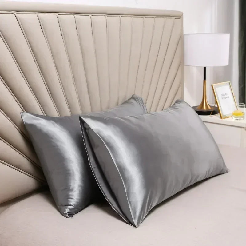 Mulberry Silk Pillowcase Smooth Soft Natural Silk Pillow Cover with Envelope Closure Breathable Bedding for Bedroom | Guest Room