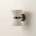 Modern Wrought Iron Wall Light With Fabric Shade — Ashbury Home & Living