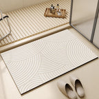 Quick Dry Bath Mat Super Absorbent Non-Slip Bathroom Floor Mat Thin Rubber Backed Shower Mat Modern Bathroom Rug for Bathroom | Kitchen and Laundry