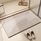 Quick Dry Bath Mat Super Absorbent Non-Slip Bathroom Floor Mat Thin Rubber Backed Shower Mat Modern Bathroom Rug for Bathroom | Kitchen and Laundry
