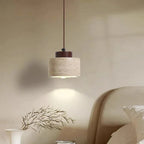 Nordic Travertine Pendant Light With Natural Stone Shade