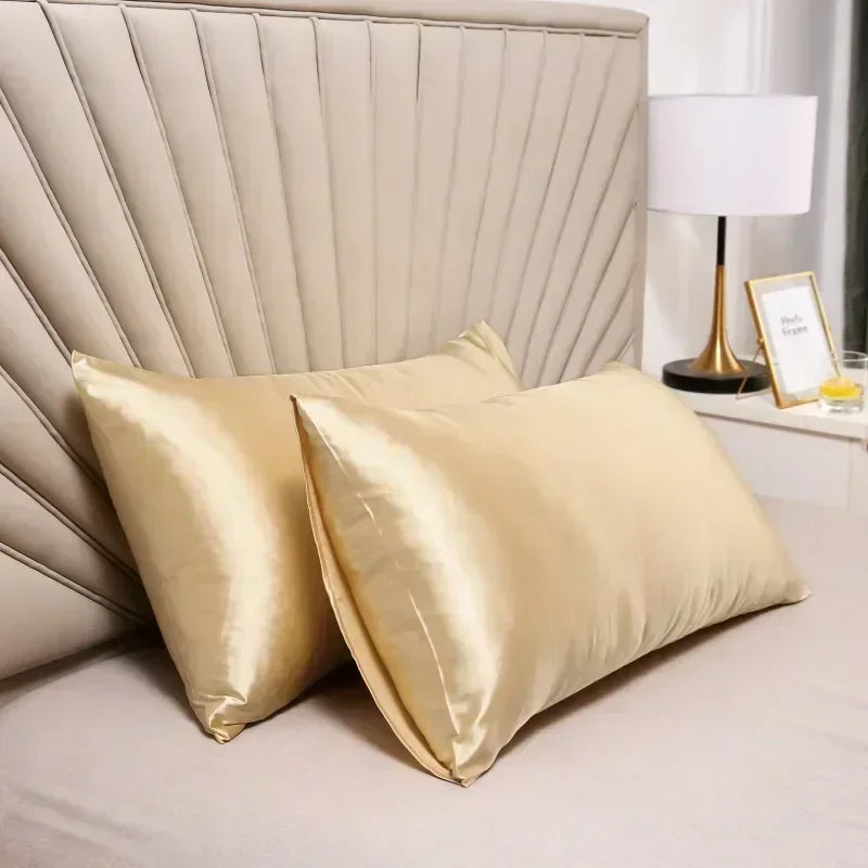 Mulberry Silk Pillowcase Smooth Soft Natural Silk Pillow Cover with Envelope Closure Breathable Bedding for Bedroom | Guest Room