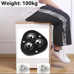 Self Adhesive Furniture Wheels Set of Four Swivel Ball Castors with Stainless Steel Balls Stick On Mini Casters for Cabinets | Storage Boxes and Bins