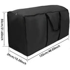 Water Repellent Garden Cushion Storage Bag Heavy Duty Oxford Fabric Zip Up Bag with Carry Handles for Patio Cushions | Christmas Tree and Covers