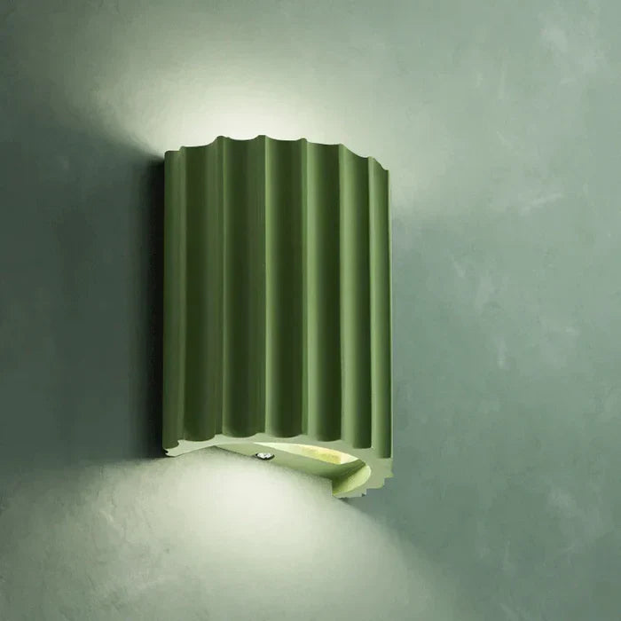 Nordic Resin Plaster Shade Wall Light With Up And Down Glow