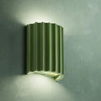 Nordic Resin Plaster Shade Wall Light With Up And Down Glow