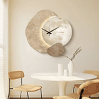 Silent Scandinavian Wall Clock Modern Abstract Decorative Clock with Quiet Movement for Living Room Bedroom and Office