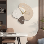 Silent Scandinavian Wall Clock Modern Abstract Decorative Clock with Quiet Movement for Living Room Bedroom and Office