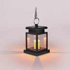 Solar Candle Lantern LED Outdoor Hanging Light Flameless Candle Lamp with Clip Hook Waterproof Solar Garden Lantern for Patio | Tree and Table