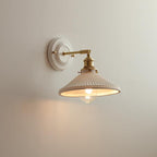 Vintage Ceramic Wall Light With Warm LED Glow — Ashbury Home & Living