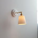 Vintage Ceramic Wall Light With Warm LED Glow in C — Ashbury Home & Living