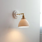 Vintage Ceramic Wall Light With Warm LED Glow in E — Ashbury Home & Living