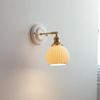 Vintage Ceramic Wall Light With Warm LED Glow in F — Ashbury Home & Living