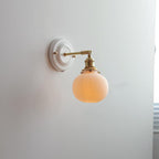 Vintage Ceramic Wall Light With Warm LED Glow in G — Ashbury Home & Living