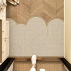 Non-Slip Washable Entrance Door Mat Dirt Trapping PVC Coil Indoor Doormat Quick-Drying Hallway Mat for High-Traffic Areas