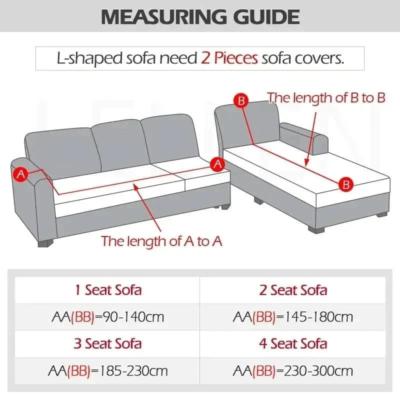 Velvet Stretch Sofa Cover Elastic Non-Slip Plush Couch Slipcover Soft Machine Washable Furniture Protector for Living Room