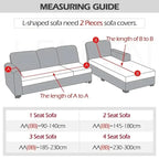 Velvet Stretch Sofa Cover Elastic Non-Slip Plush Couch Slipcover Soft Machine Washable Furniture Protector for Living Room