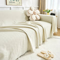 Extra Large Reversible Sofa Cover Soft Washable Woven Sofa Throw with Tassel Fringe for High Back Sofas and Large Couches
